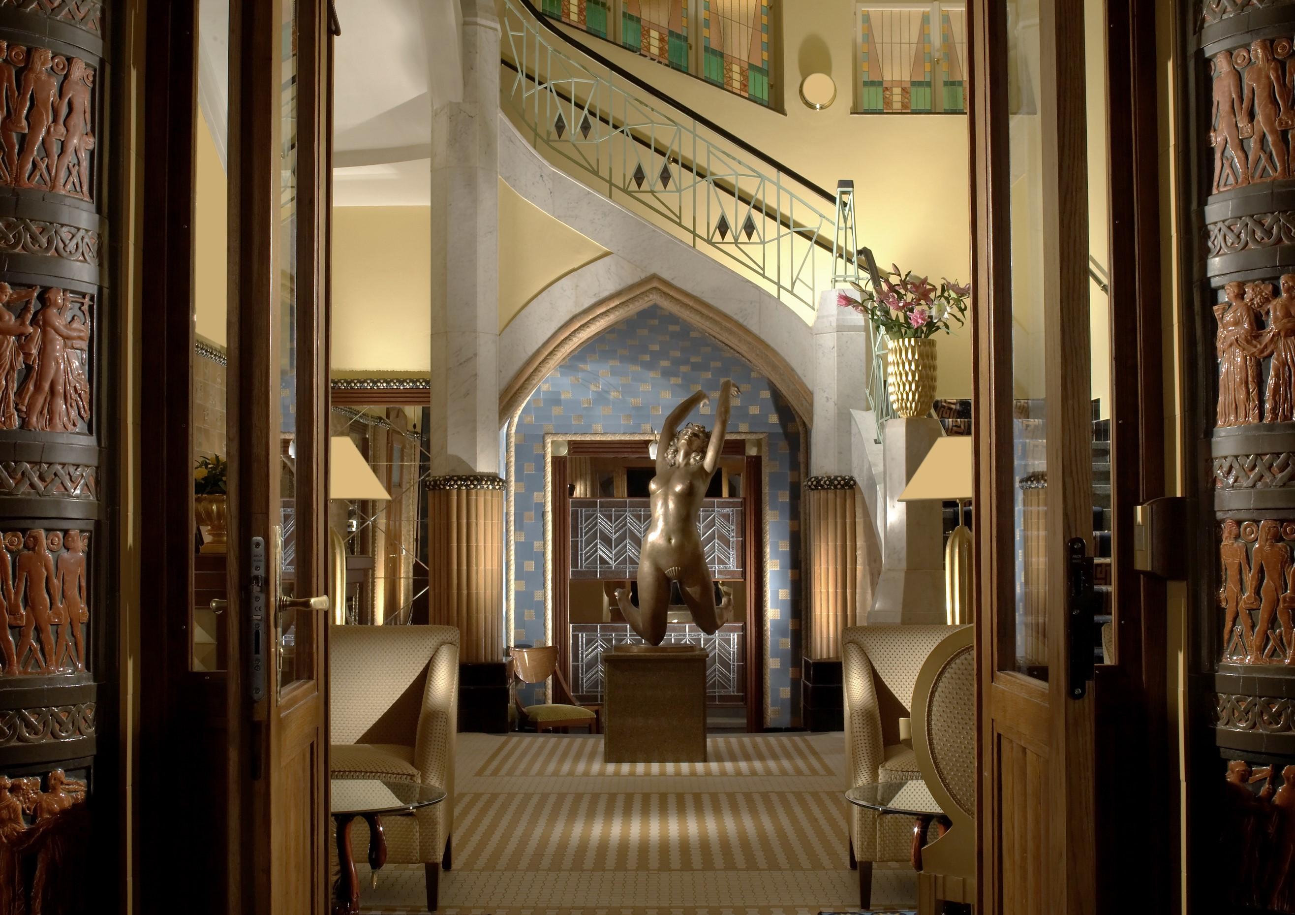 Art Deco Imperial Hotel Прага Екстер'єр фото The interior of the hotel