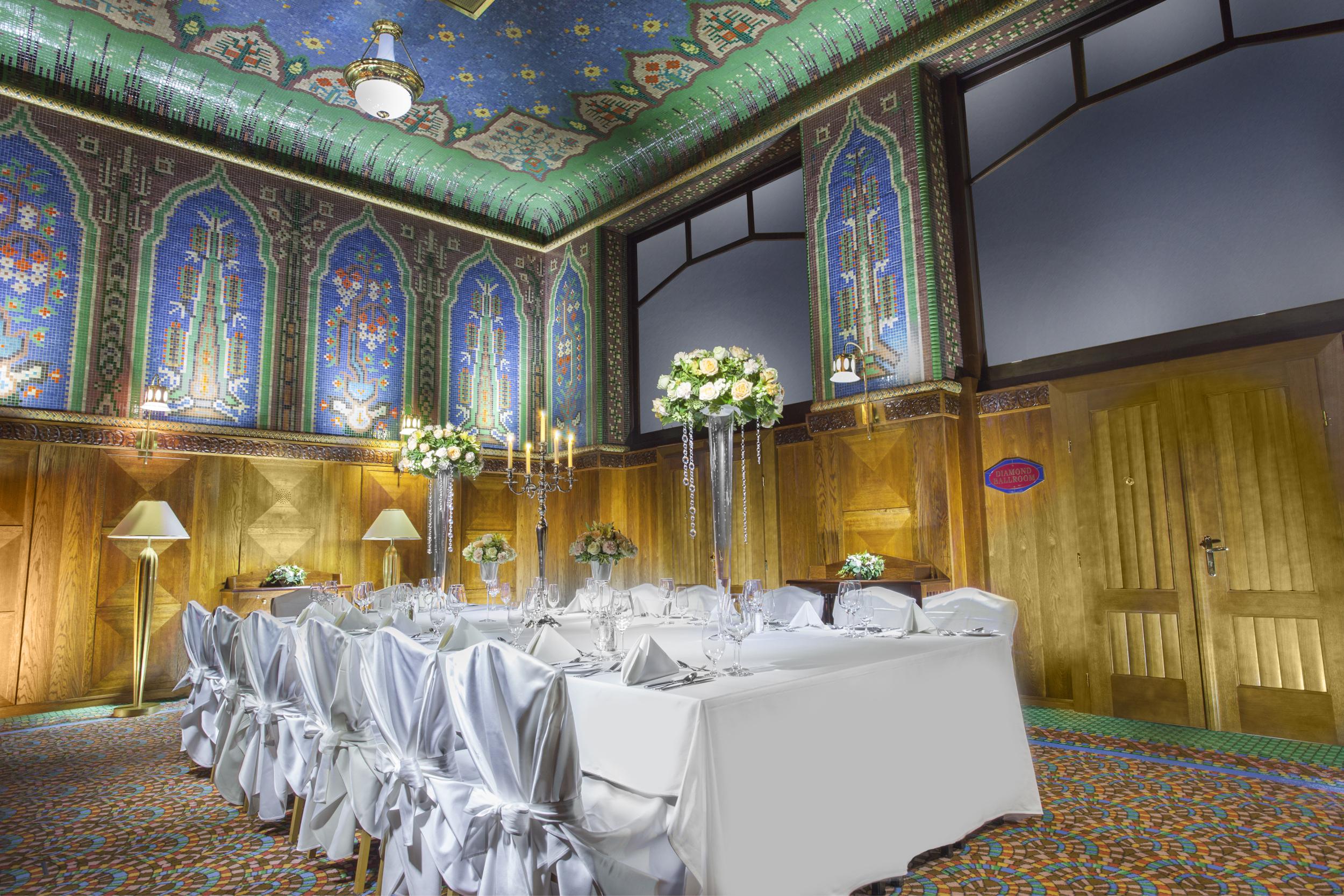 Art Deco Imperial Hotel Прага Ресторан фото The Long Room