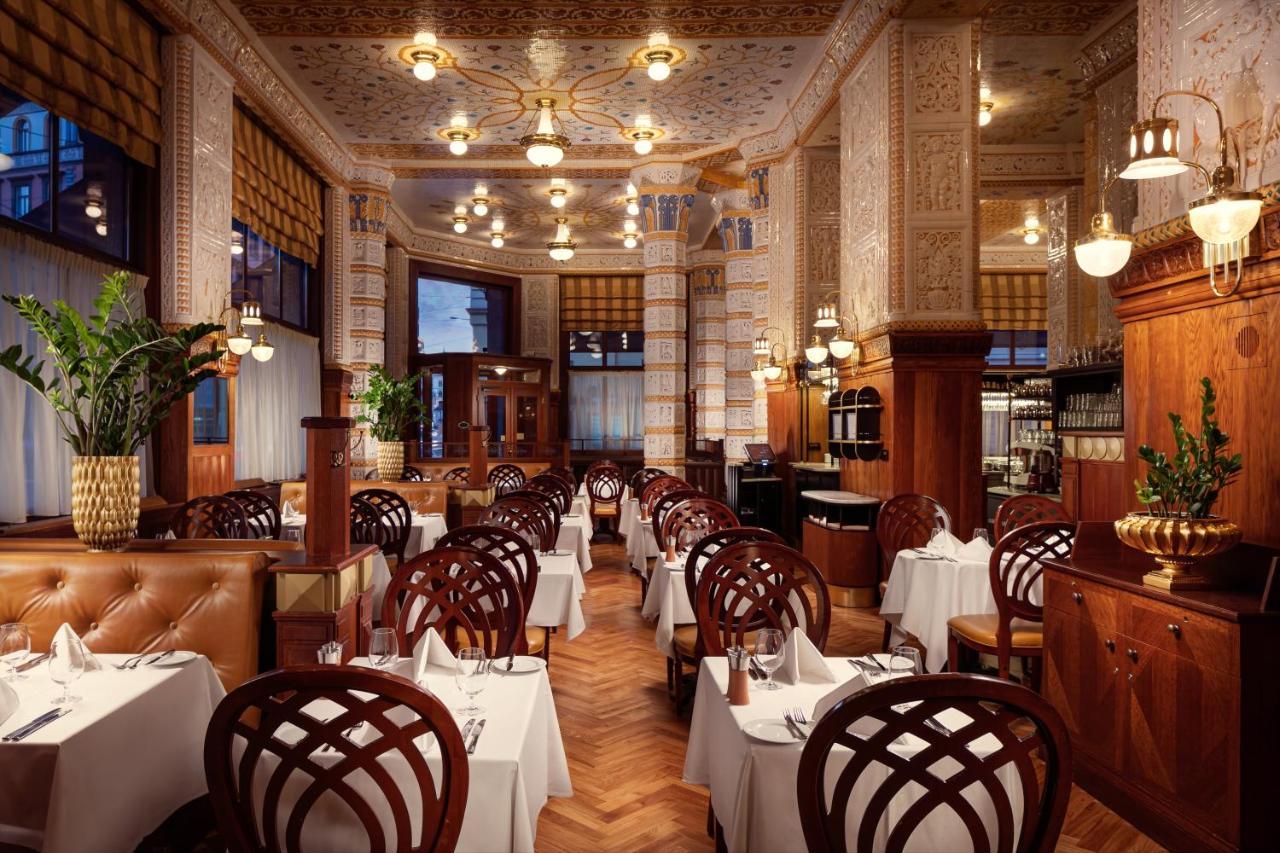 Art Deco Imperial Hotel Прага Екстер'єр фото Interior of the Café Prückel
