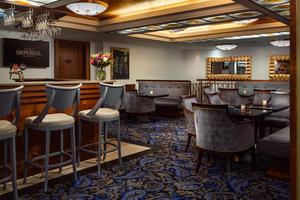 Art Deco Imperial Hotel Прага Інтер'єр фото The Bar